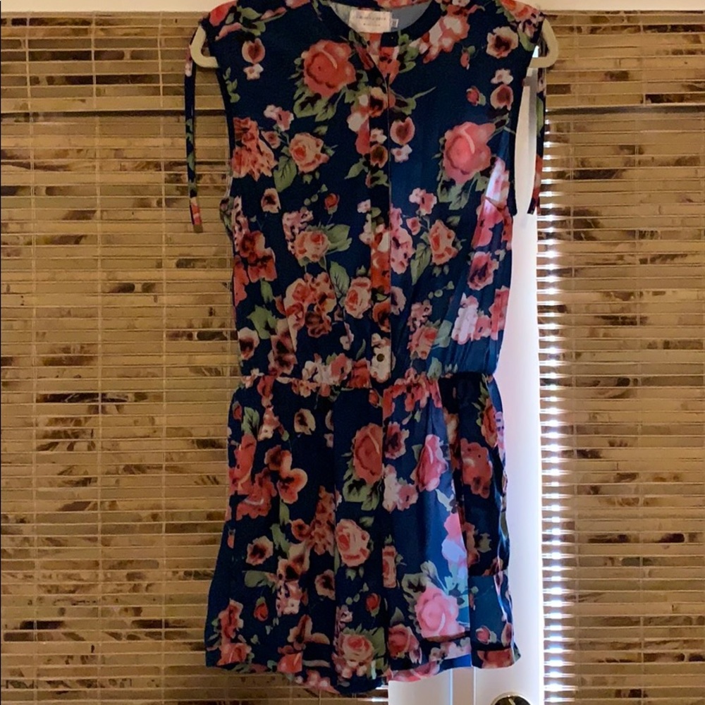 Floral relaxed romper-Anthropology